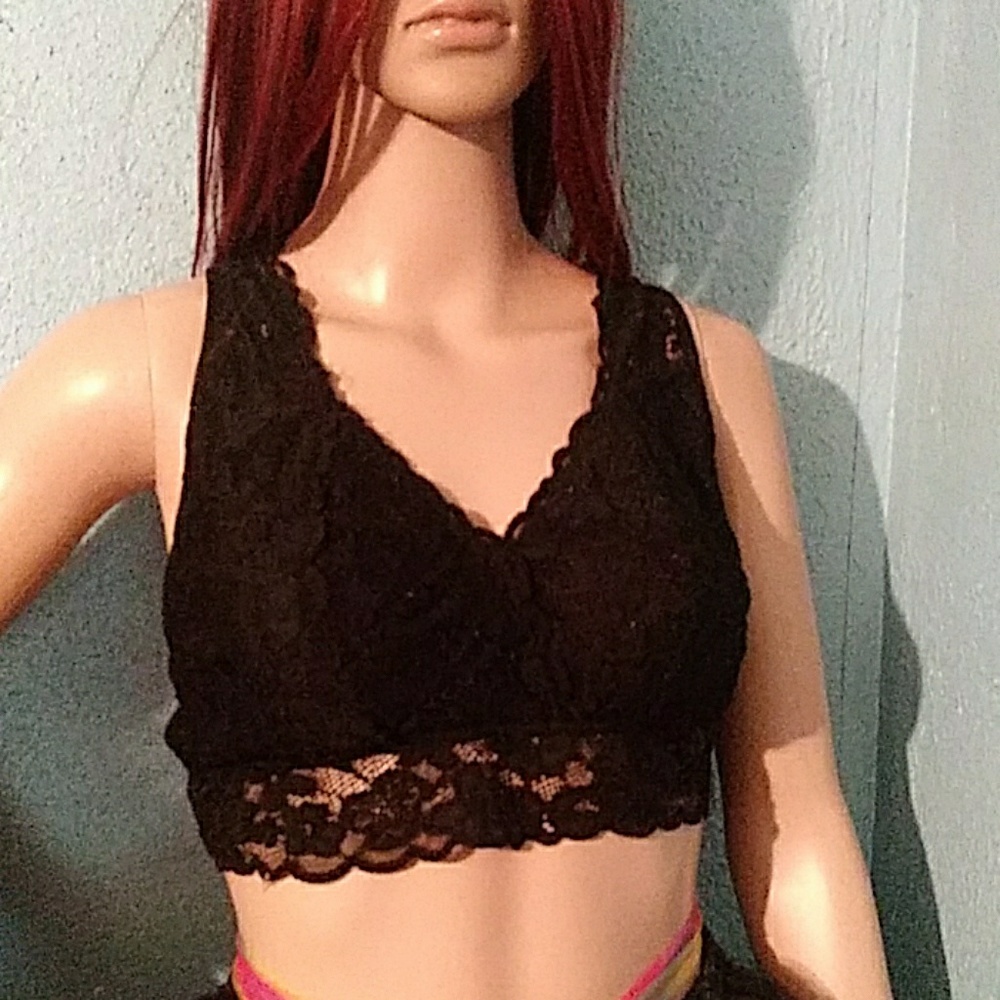 Black Lace Bra